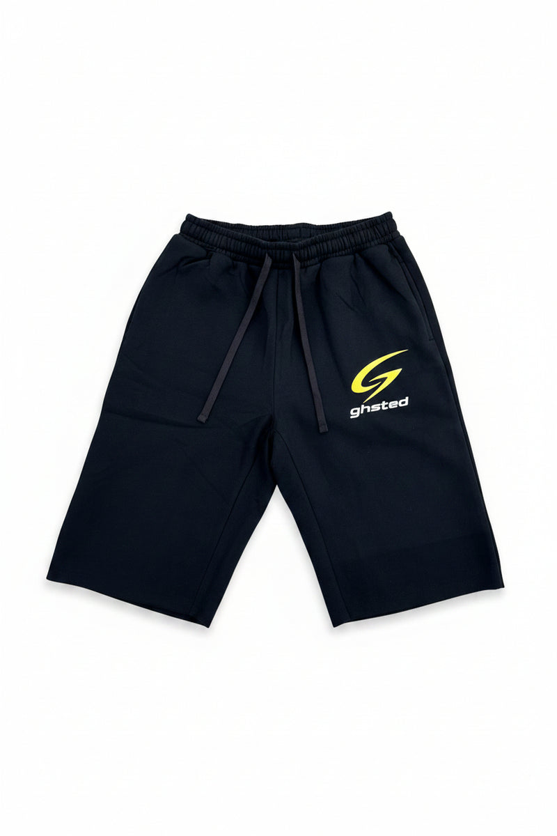 GHSTED Essential Black 3/4 Shorts