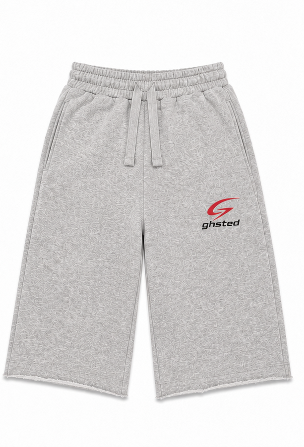 GHSTED Essential Grey 3/4 Shorts ￼