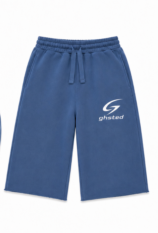 GHSTED Essential Blue 3/4 Shorts