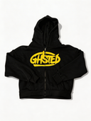 GHSTED Zip Up - BLACK